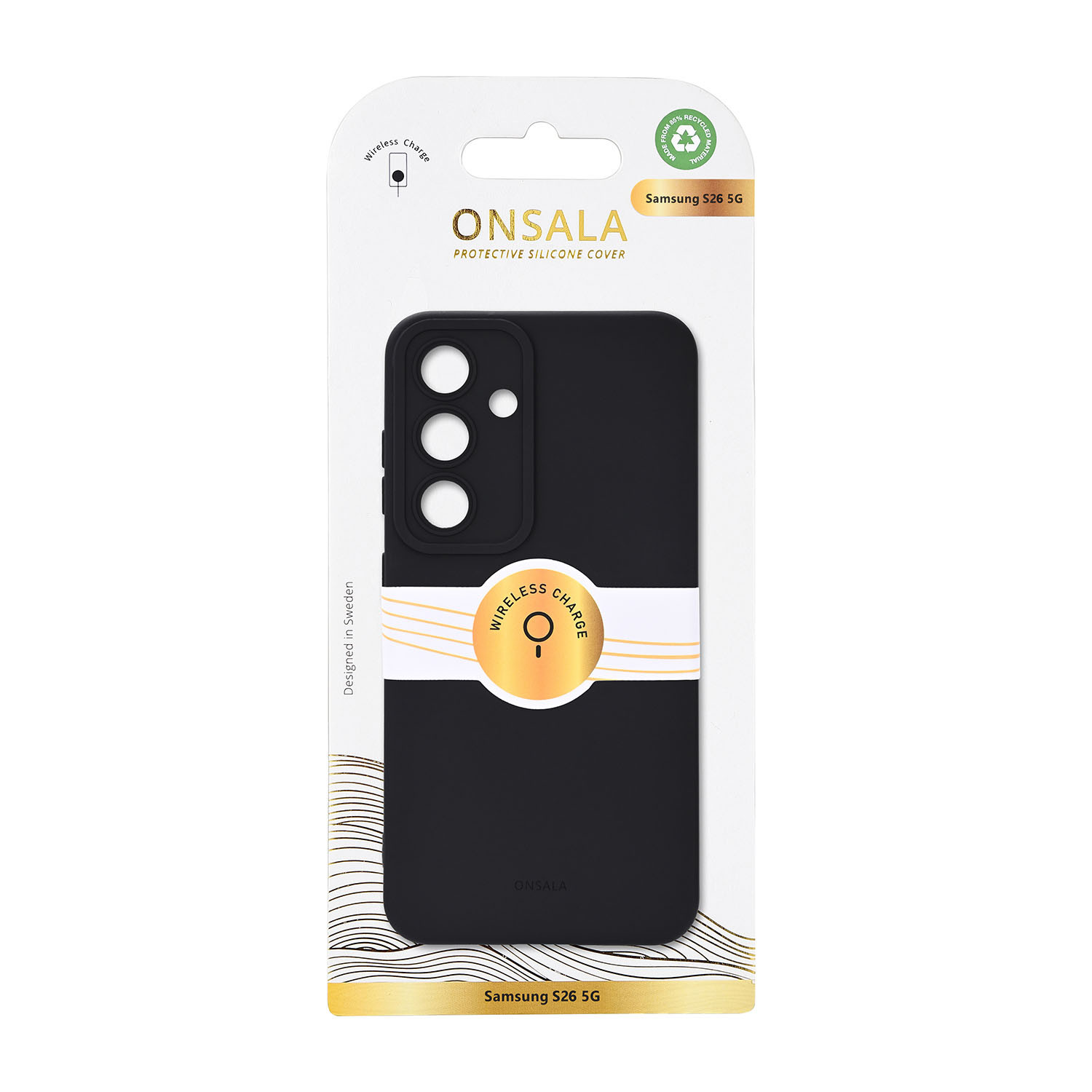 ONSALA Back Sil Touch Rec Magnetic Samsung S26 Black