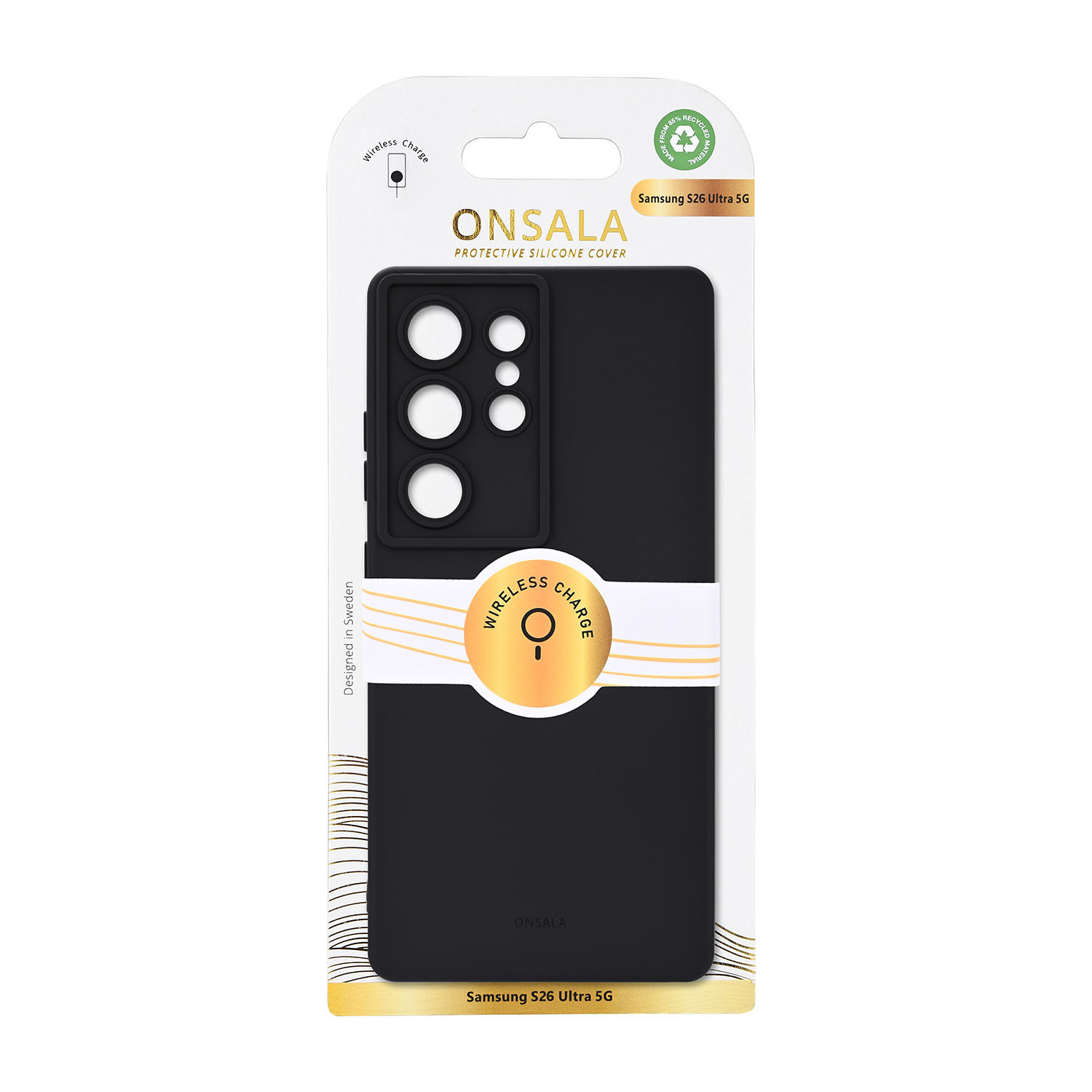 ONSALA Back Sil Touch Rec Magnetic Samsung S26 Ultra Black