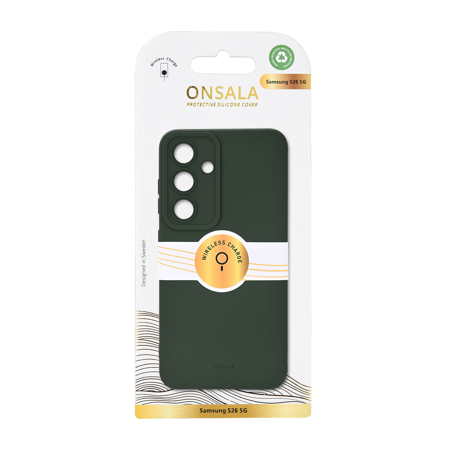ONSALA Back Sil Touch Rec Magnetic Samsung S26 Olive Green