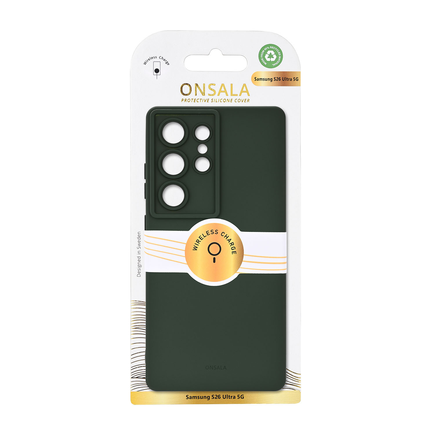 ONSALA Back Sil Touch Rec Magnetic Samsung S26 Ultra Olive Green