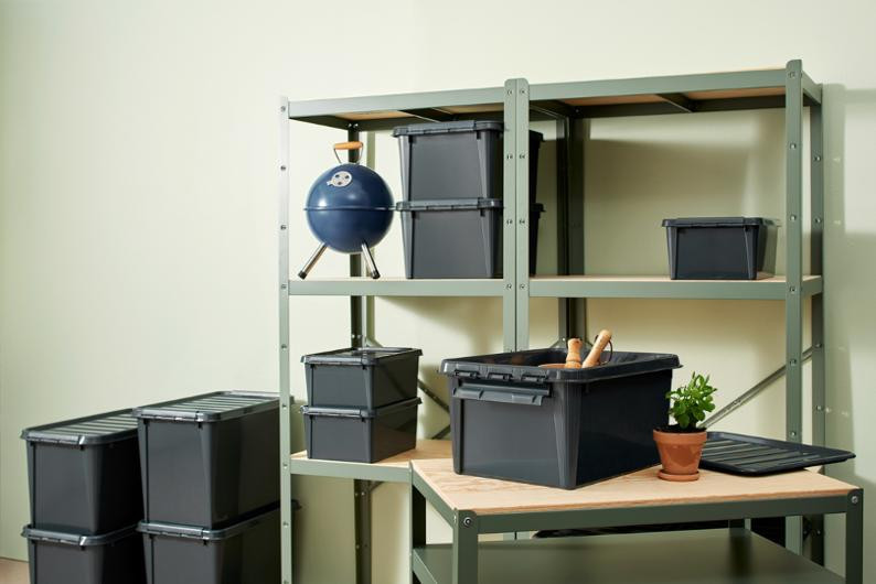 Oppbevaringsboks Smartstore Recy 31L Grå