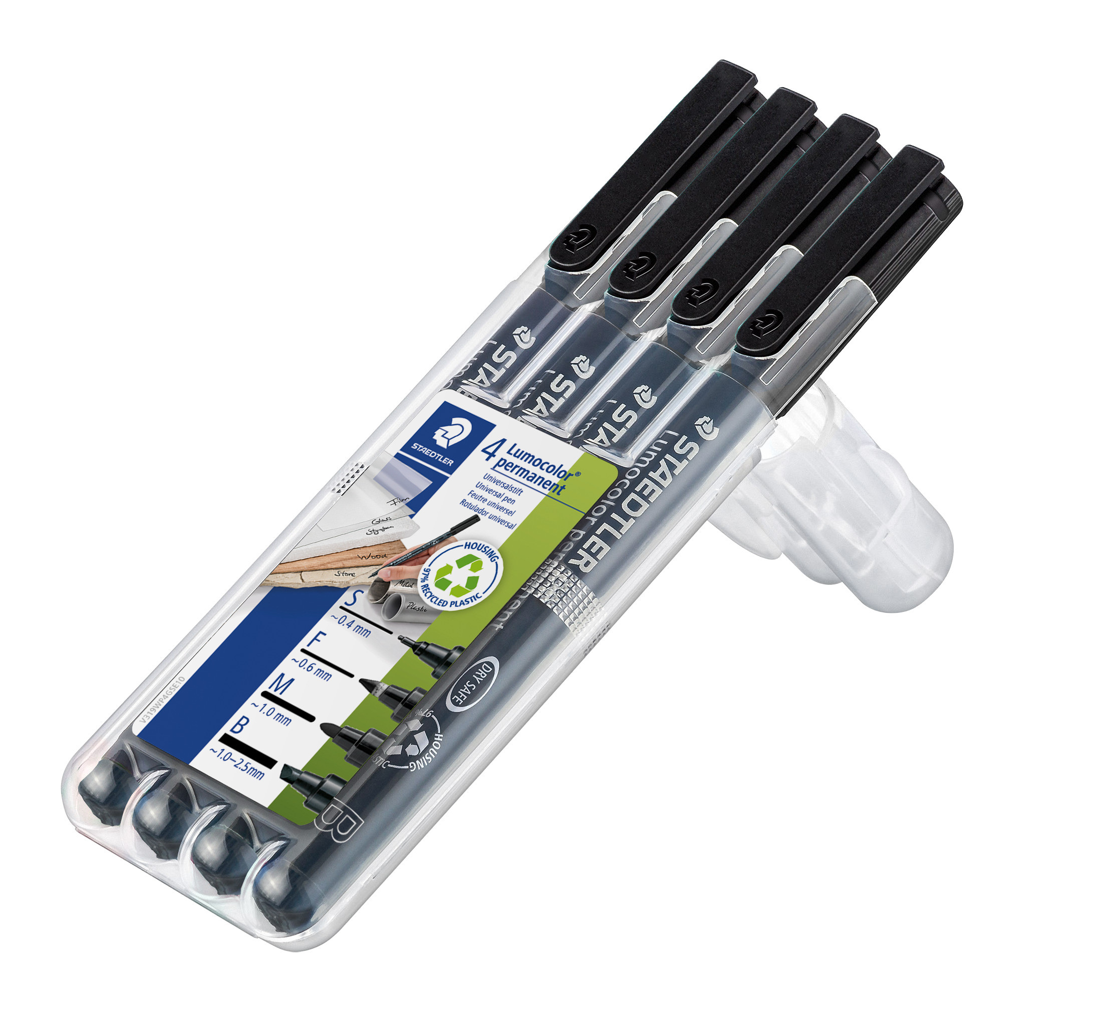 STAEDTLER Merkepenn Lumocolor Perm. OHP assortert (4)