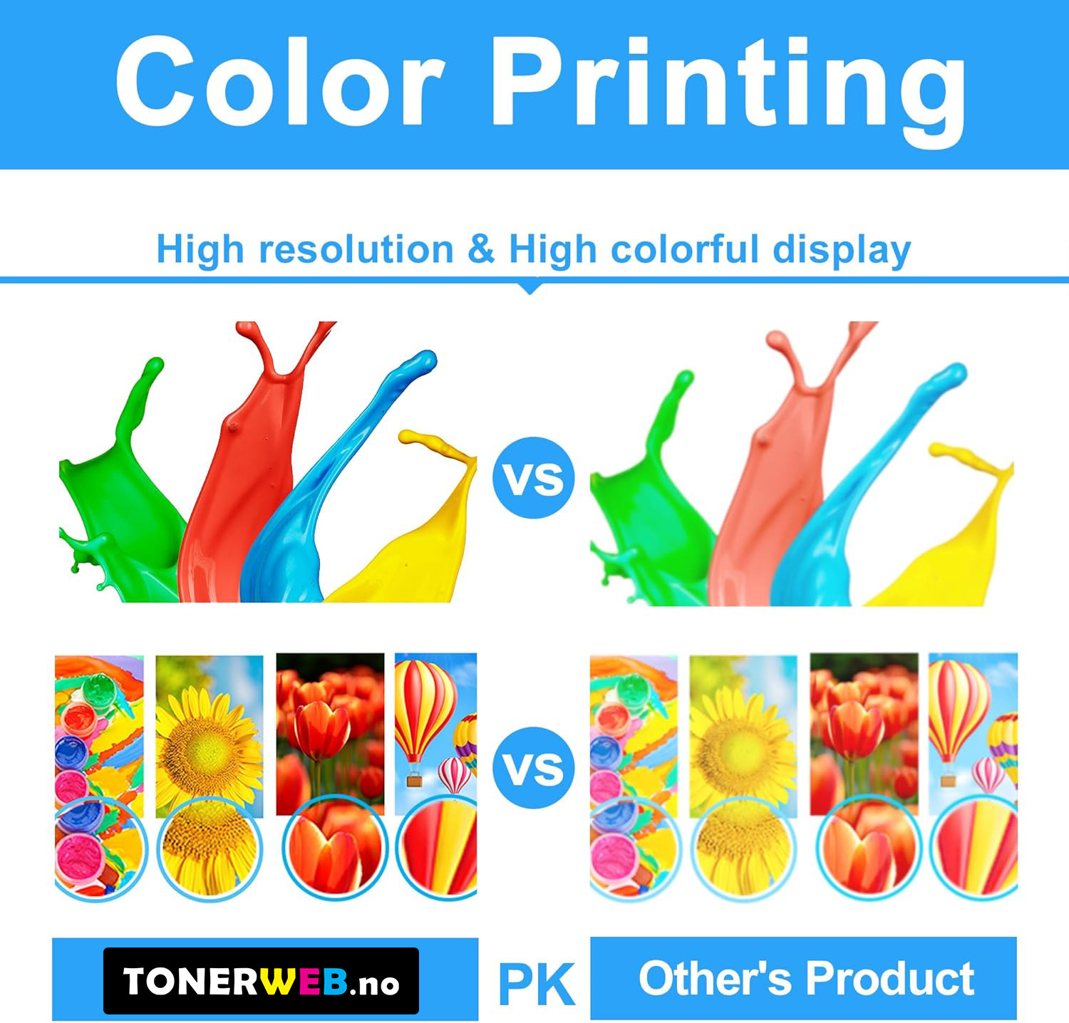 Tonerkassett, erstatter HP CC531A Cyan (2.800 sider)