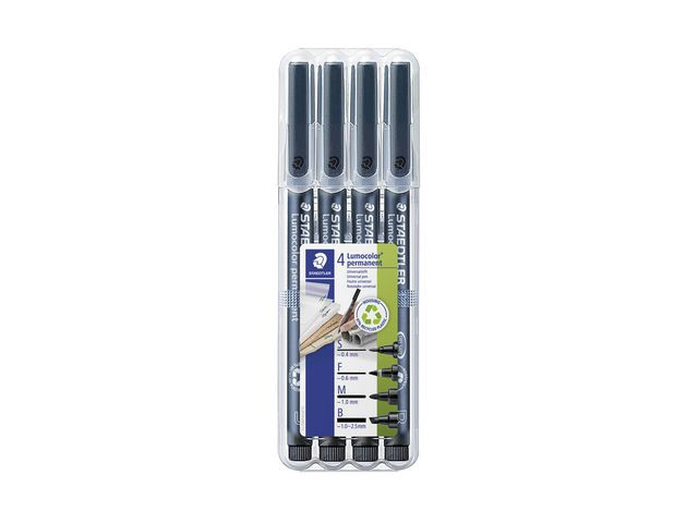STAEDTLER Merkepenn Lumocolor Perm. OHP assortert (4)