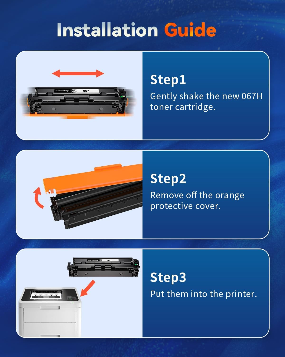 Tonerkassett. erstatter Canon 067 black 1.35k