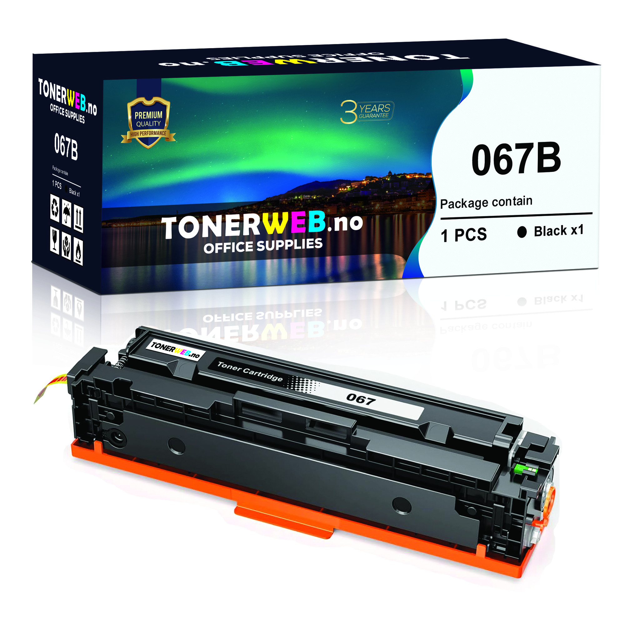 BildeTonerkassett. erstatter Canon 067 black 1.35k