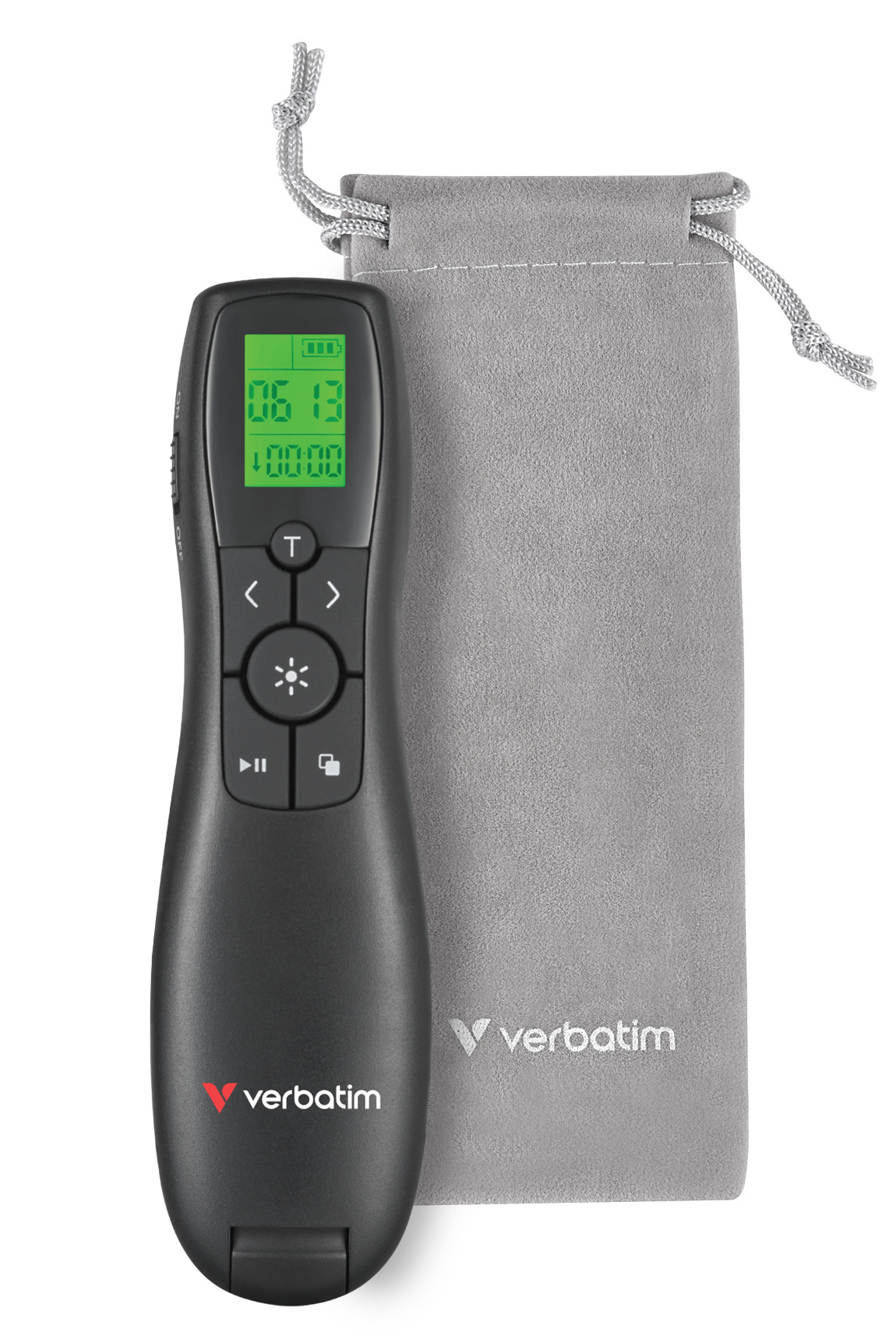 VERBATIM Keynote Wireless Presenter LCD Display w/Red Laser