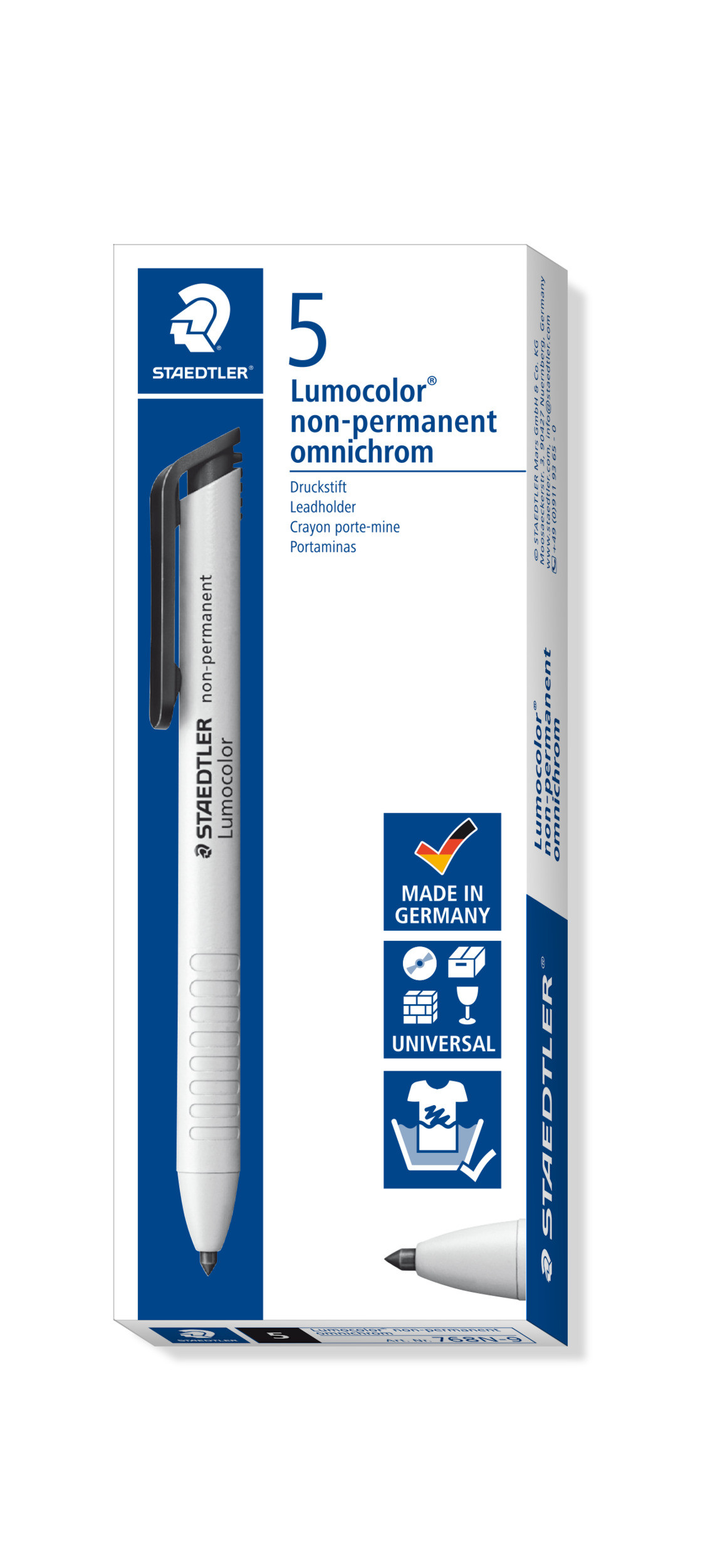 STAEDTLER Merkepenn Lumocolour ikke-permanent Omnichrom sort