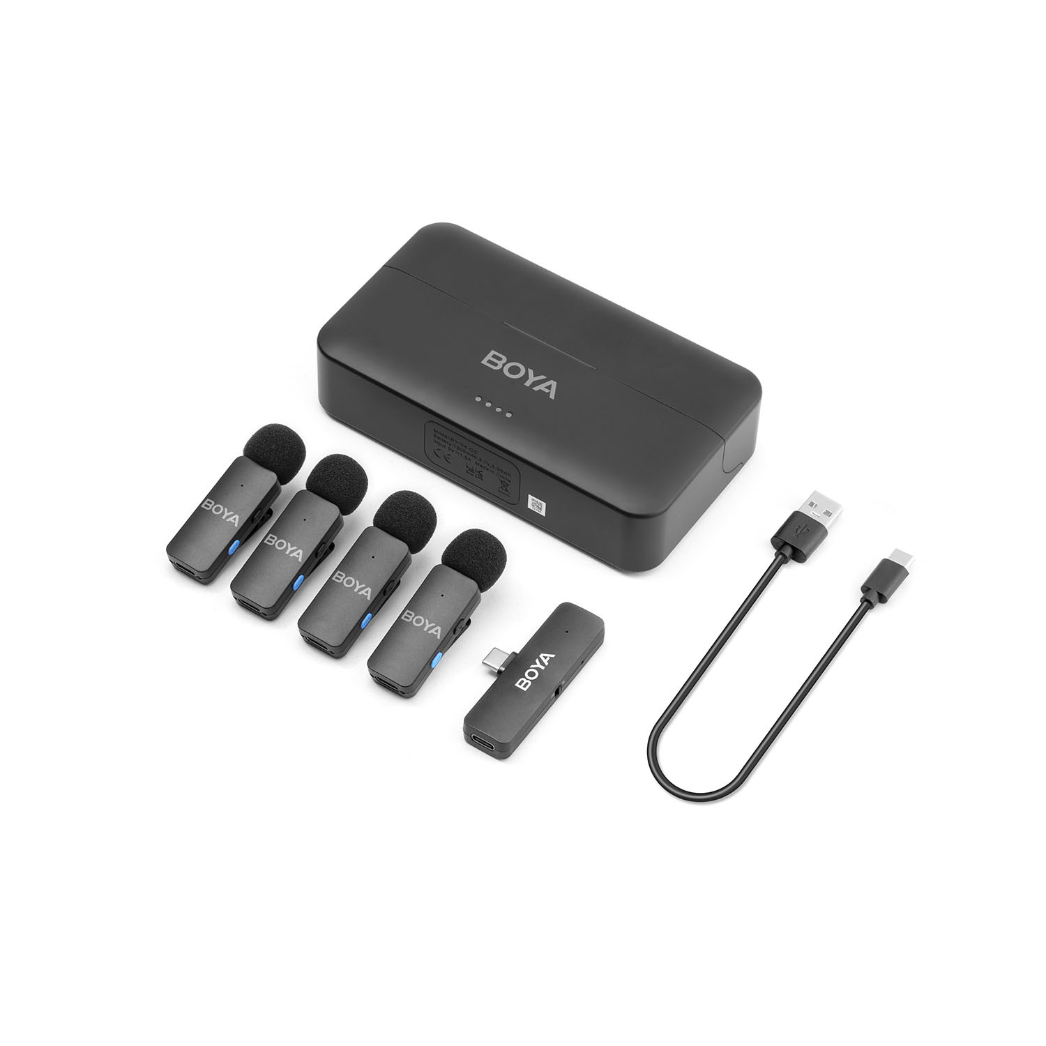 BOYA Wireless 2.4 GHz Microphone x4 BY-V4U USB-C