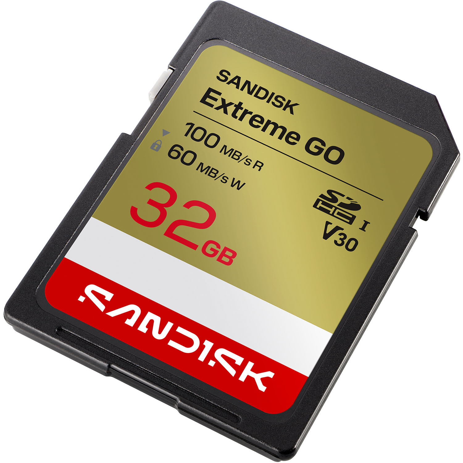 BildeSANDISK SD Extreme GO 32GB 100/60MB/s C10 UHS-I U3 V30