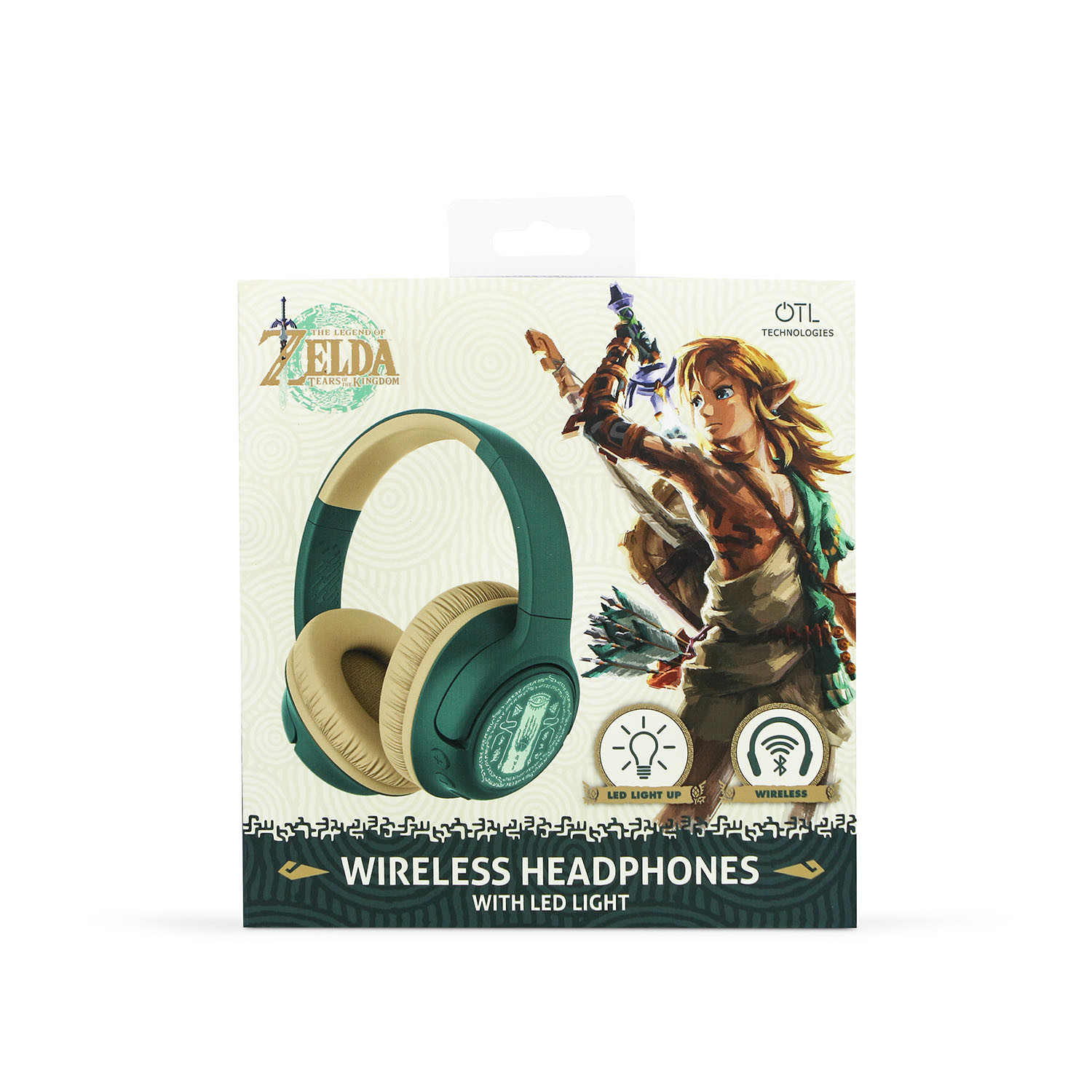 ZELDA Headphone Over-Ear Wireless LED Light Sharing Aux