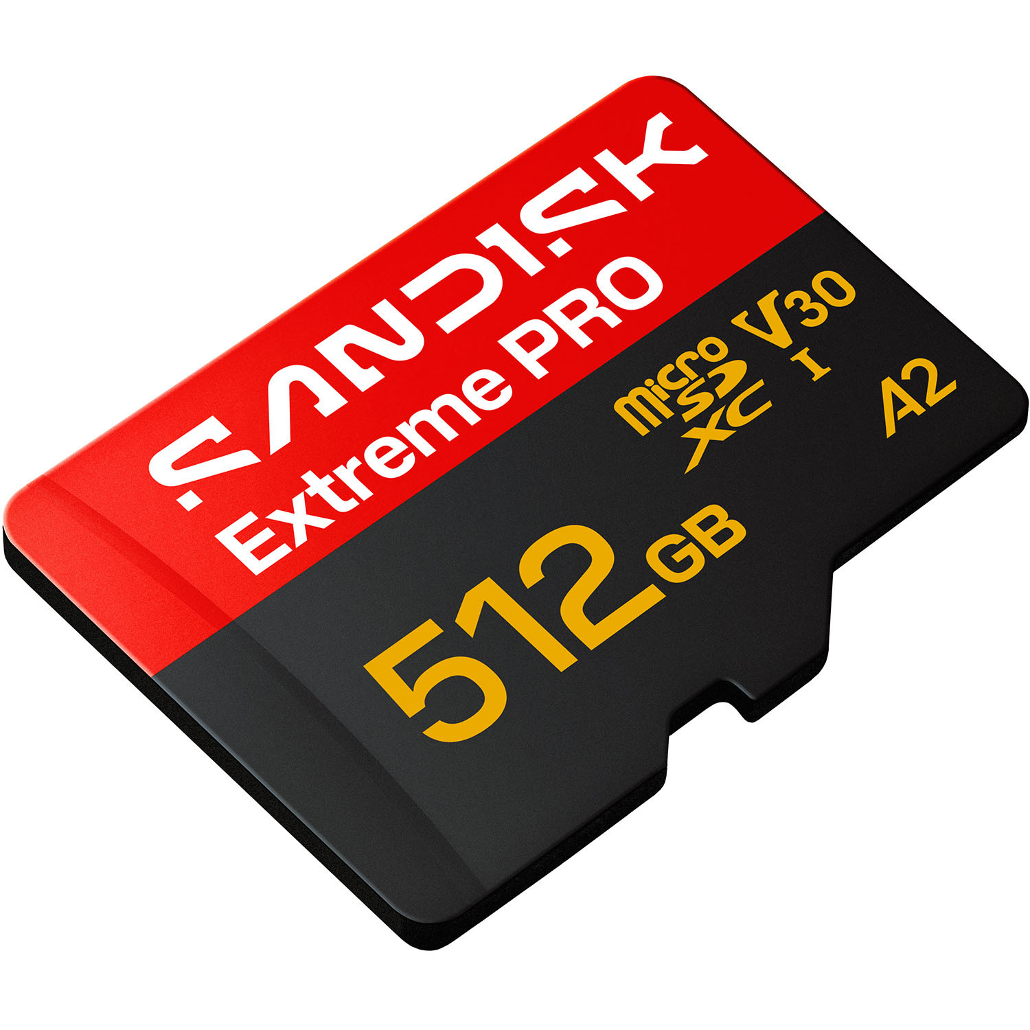BildeSANDISK MicroSD Extreme Pro 512GB 512GB 250/170MB/s C10 UHS U3 V30 A1 Adapter