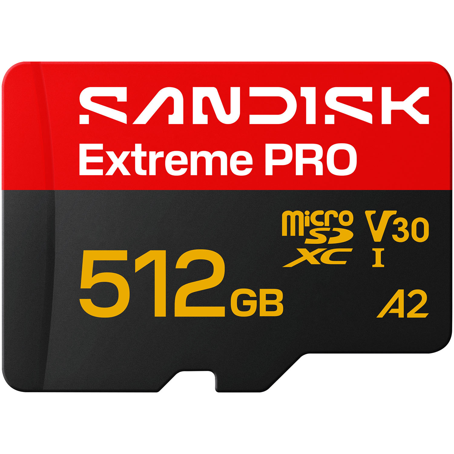 SANDISK MicroSD Extreme Pro 512GB 512GB 250/170MB/s C10 UHS U3 V30 A1 Adapter