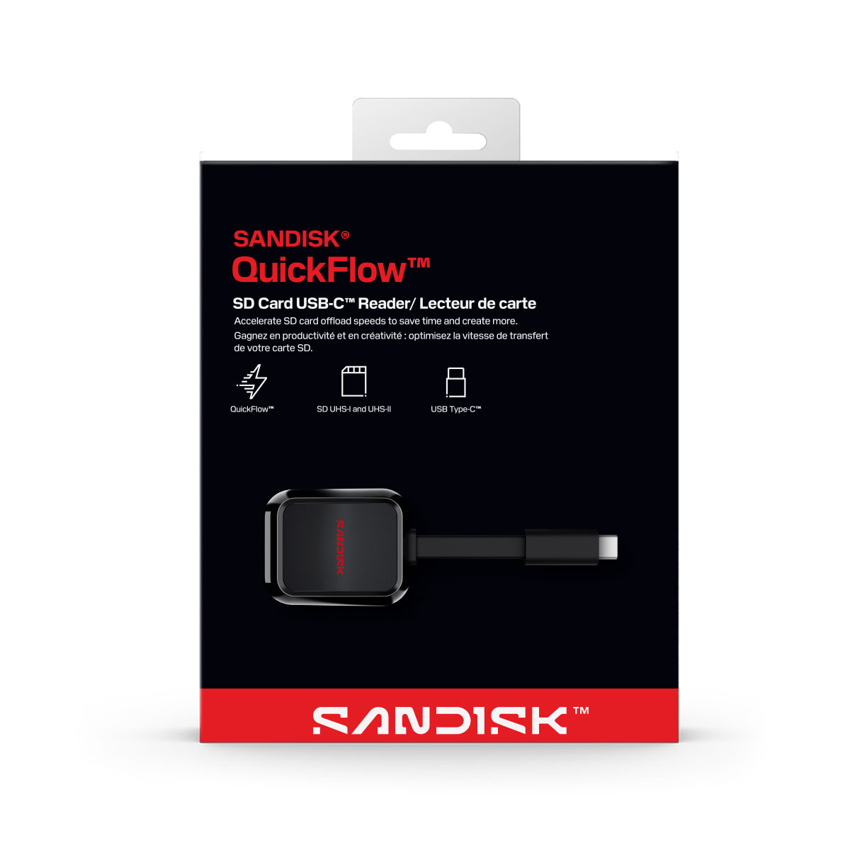 SANDISK MinneskortslÃ¤sare QuickFlow SD med USB-C