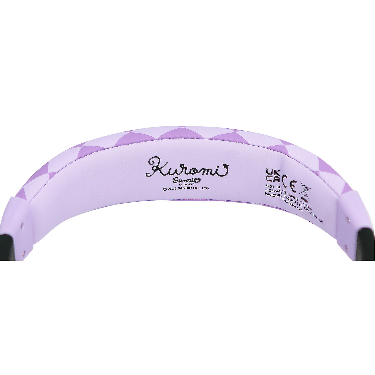 KUROMI Headphone Pink Wired On-Ear 85dB With Ears