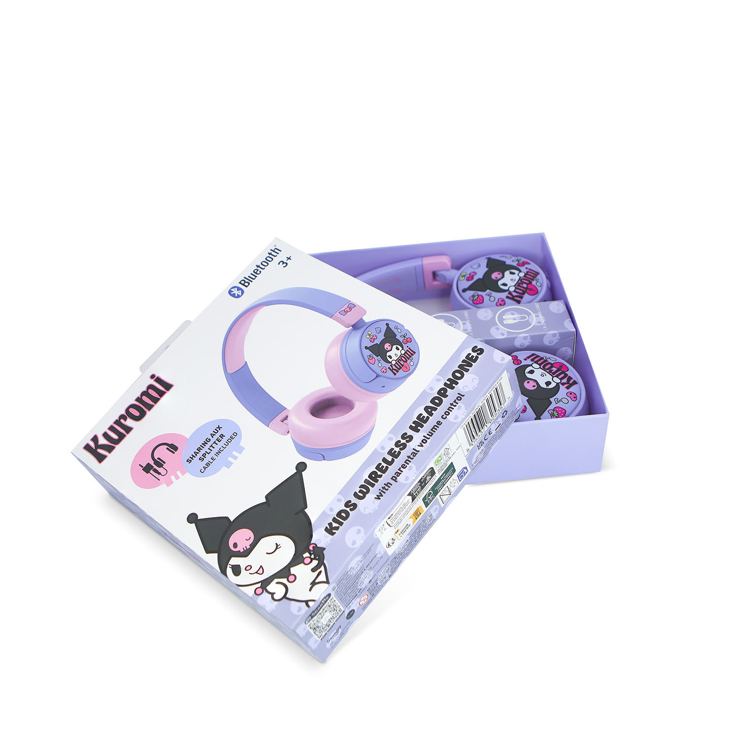 KUROMI Headphone On-Ear Wireless 85dB/95dB Sharing Aux