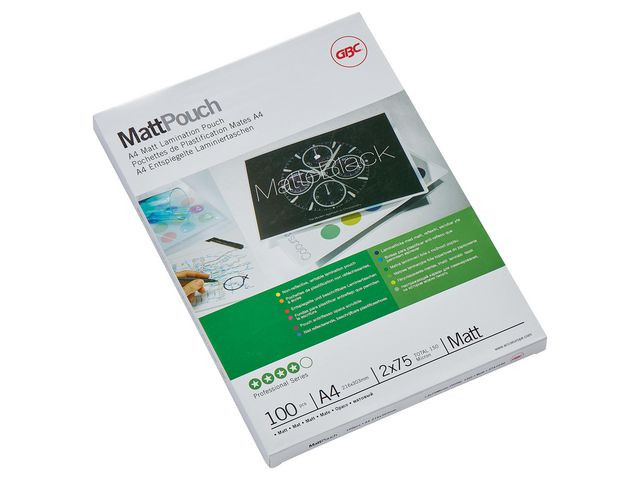 BildeLamineringslomme GBC A4 75 my Matt (100)  