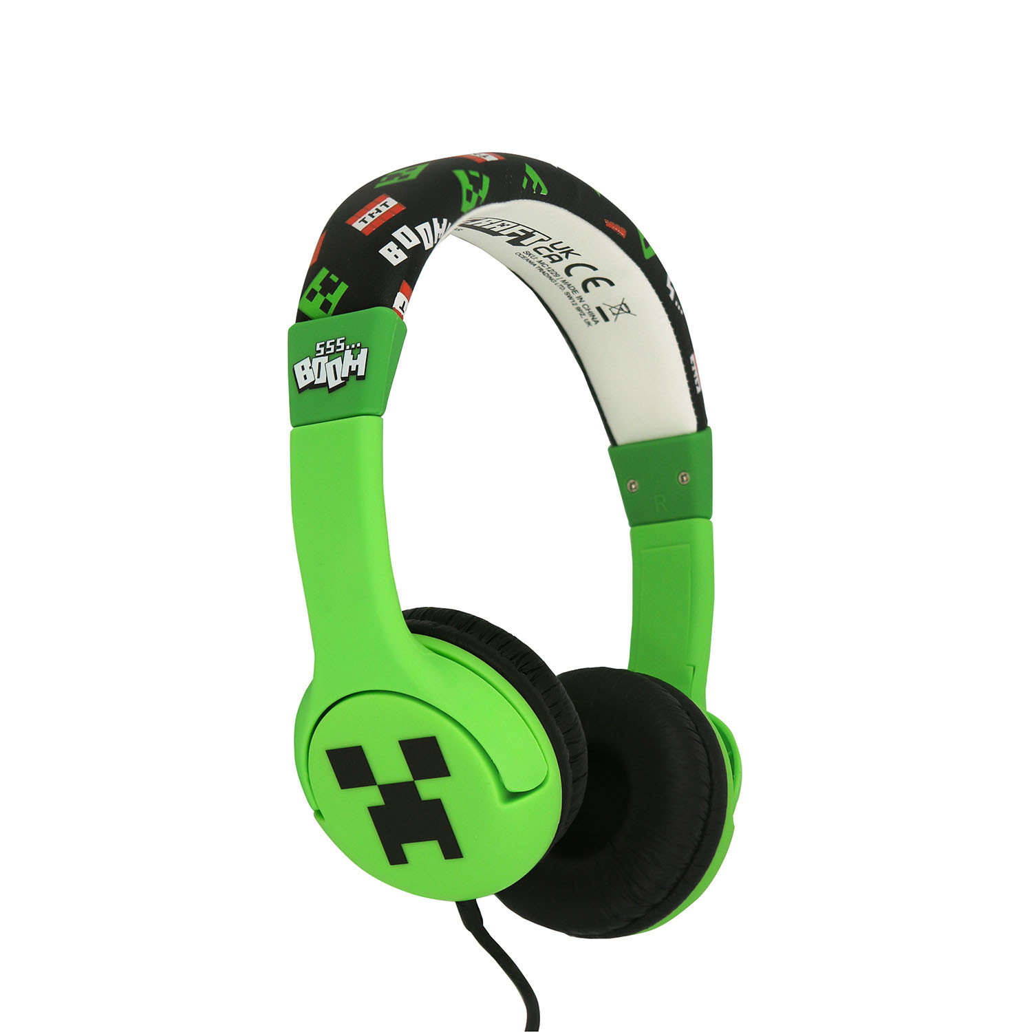 MINECRAFR Headphone Wired On-Ear 85dB Creeper