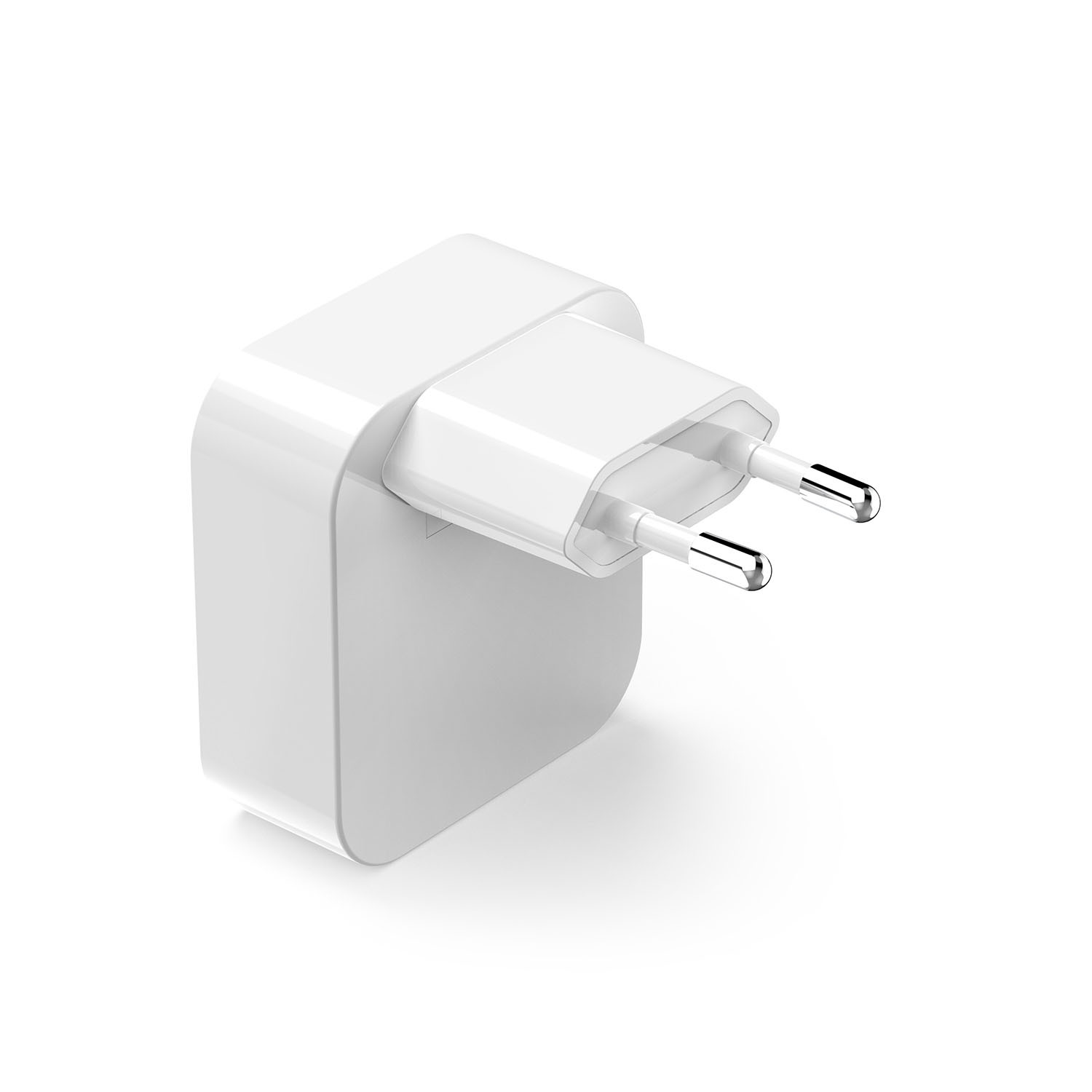 HAMA Fast Folding Mini Charger 2xUSB-C GaN PD 40W White
