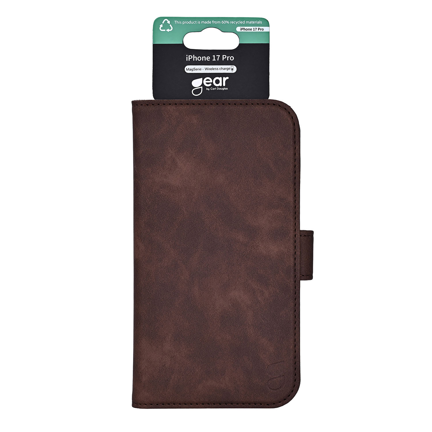 GEAR Classic 3 card Recycled MagSerie iPhone 17 Pro Brown