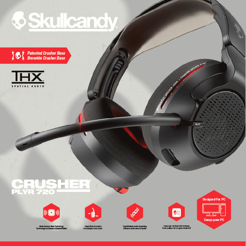 SKULLCANDY Gaming Headset Crusher PLYR 720 Wireless XBOX