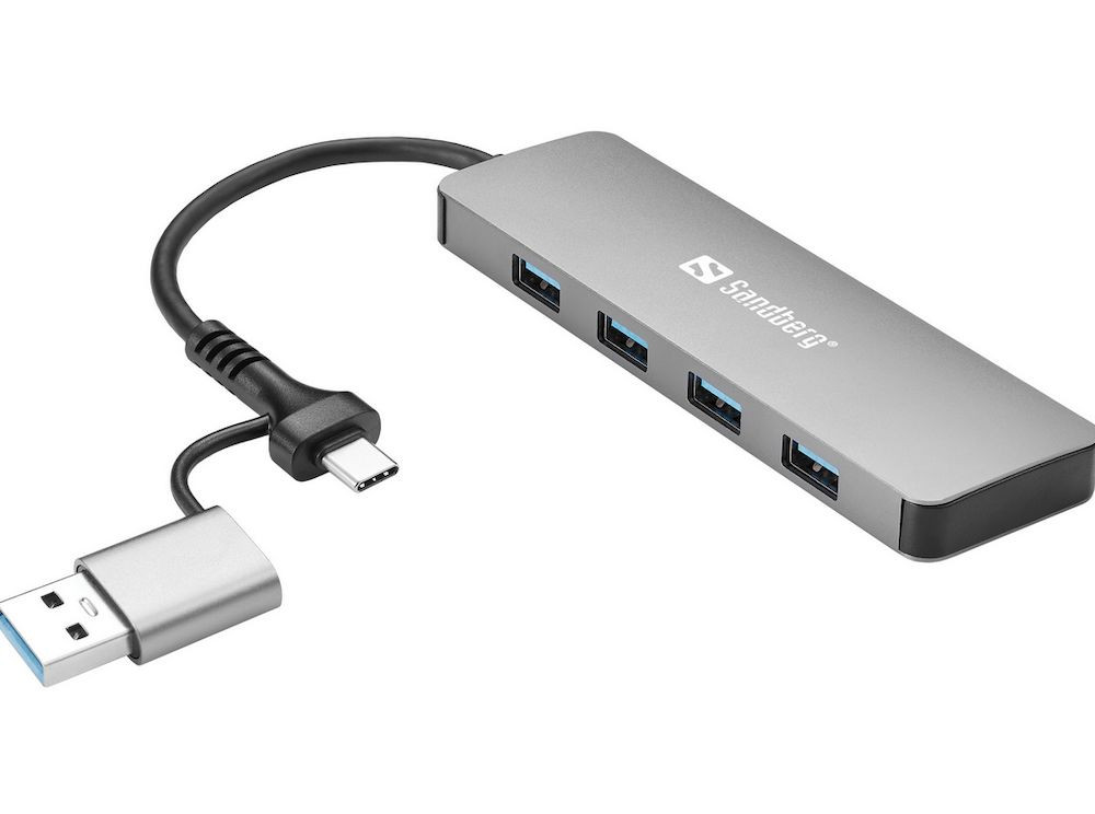 BildeSandberg USB-C/A to 4xUSB 3.0 Hub