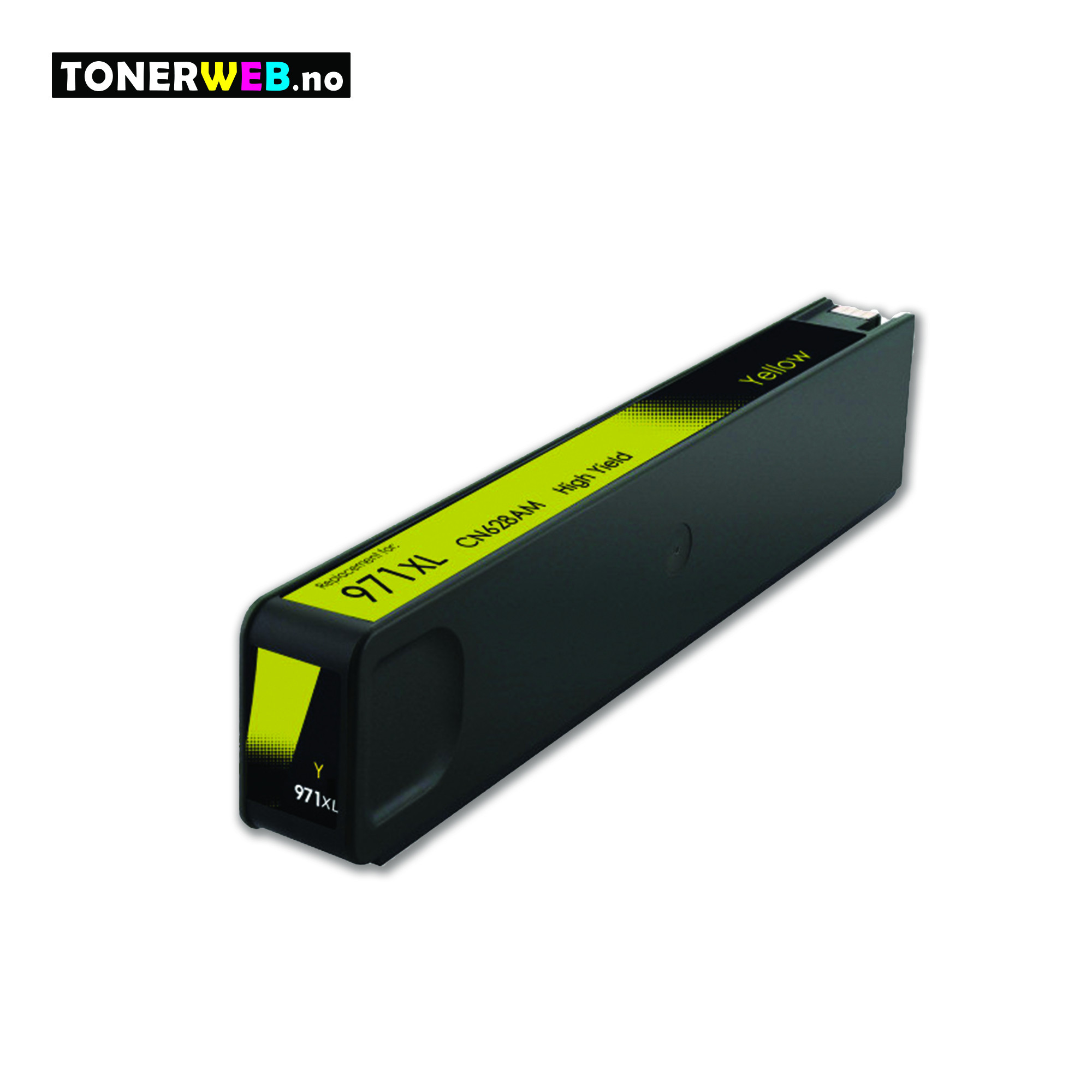 Blekkpatron, erstatter HP Gul 971XL (110 ml)