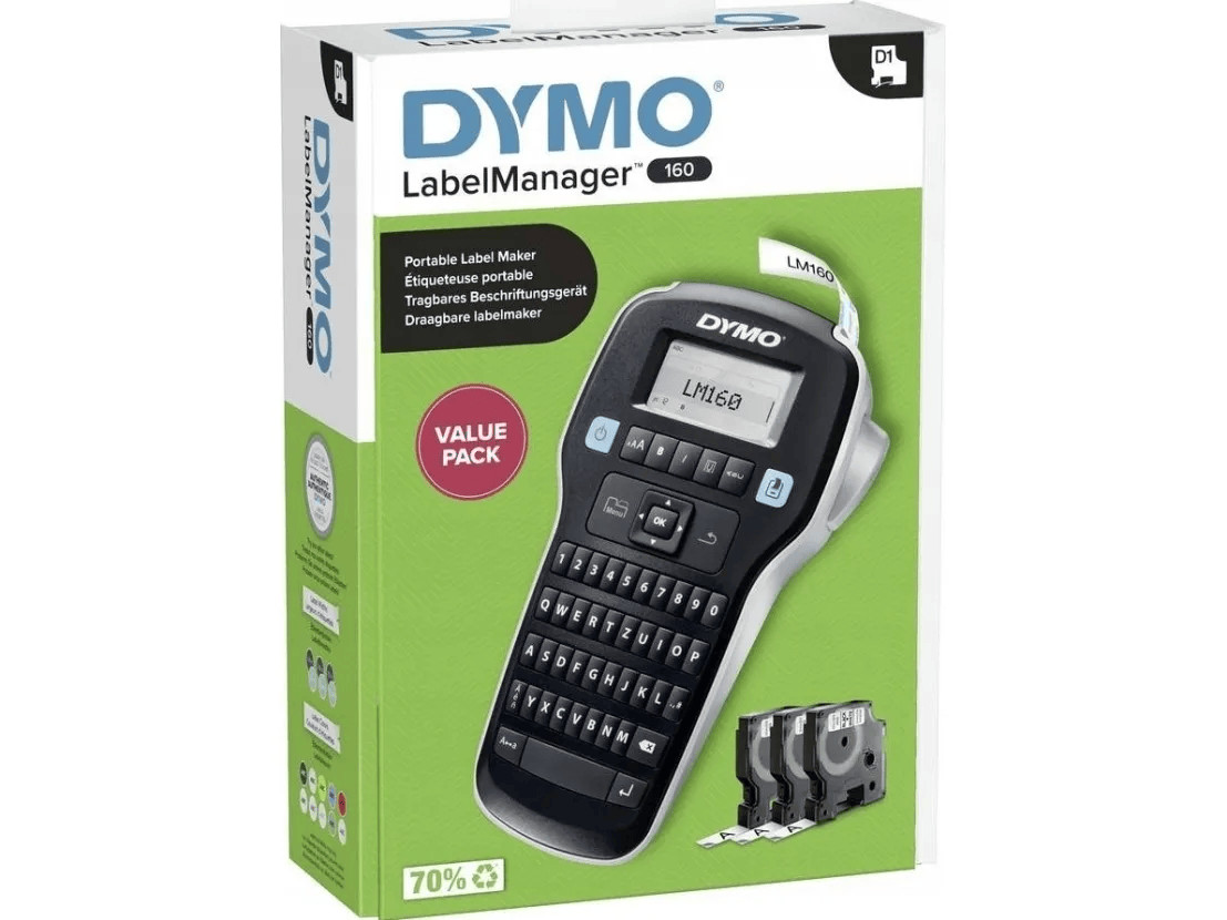 Dymo LabelManager 160 valuepack + 3x12mm tape