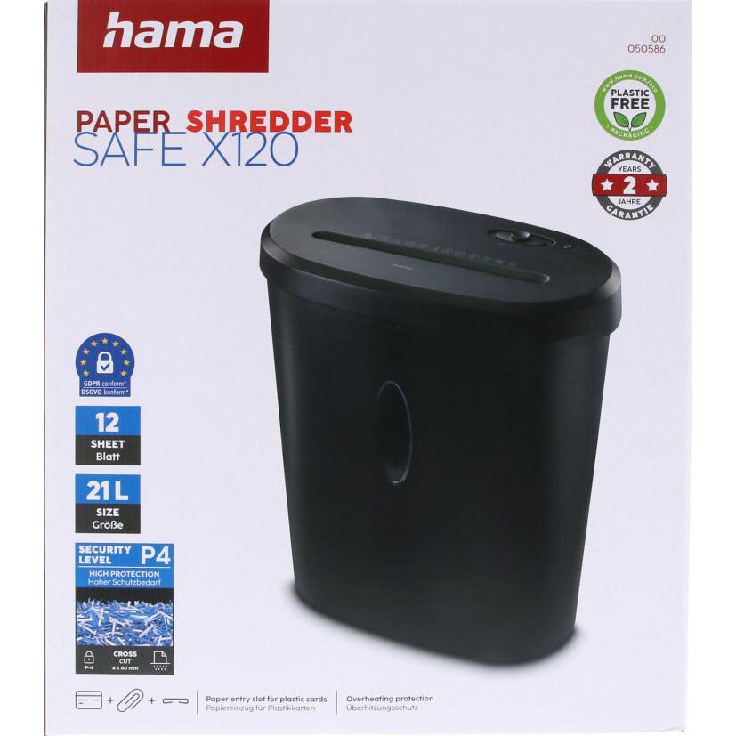 HAMA Paper Shredder Safe X120