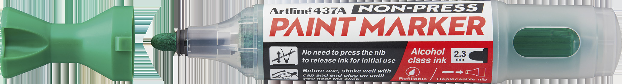 Artline Non-press paint marker 437A Green