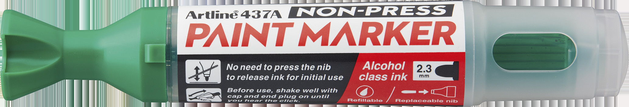 Artline Non-press paint marker 437A Green