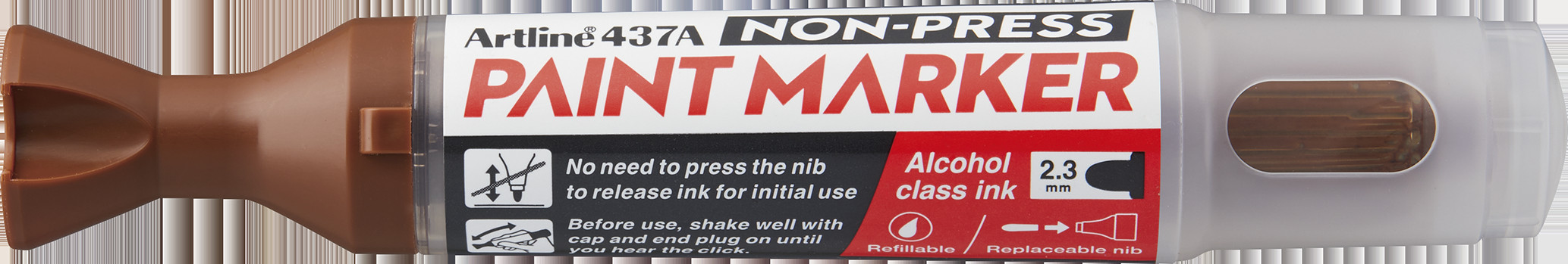 Artline Non-press paint marker 437A Brown