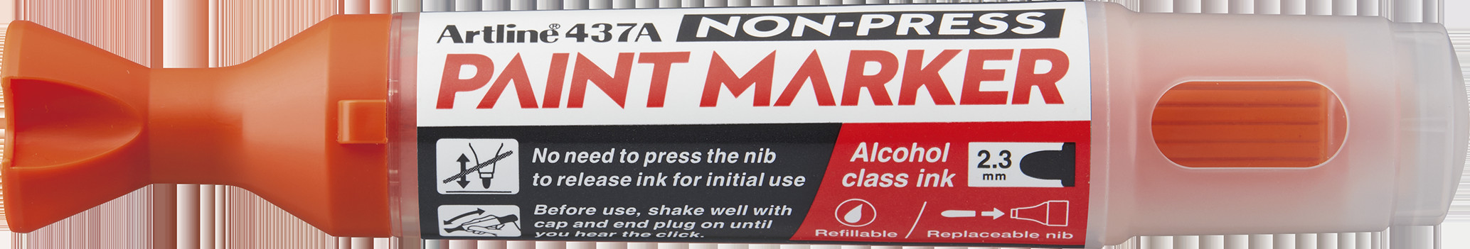 Artline Non-press paint marker 437A Orange
