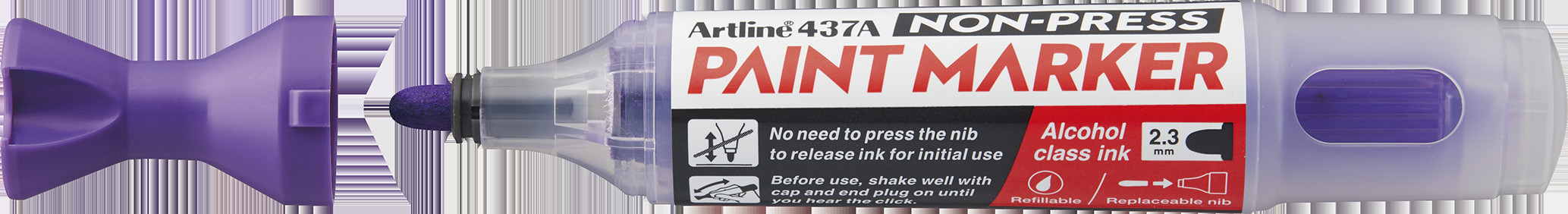 Artline Non-press paint marker 437A Purple