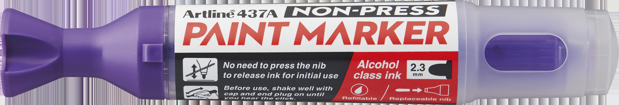 Artline Non-press paint marker 437A Purple