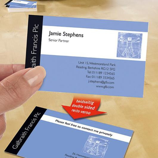 Visittkort Avery Inkjet 85X54 260G (200 stk)