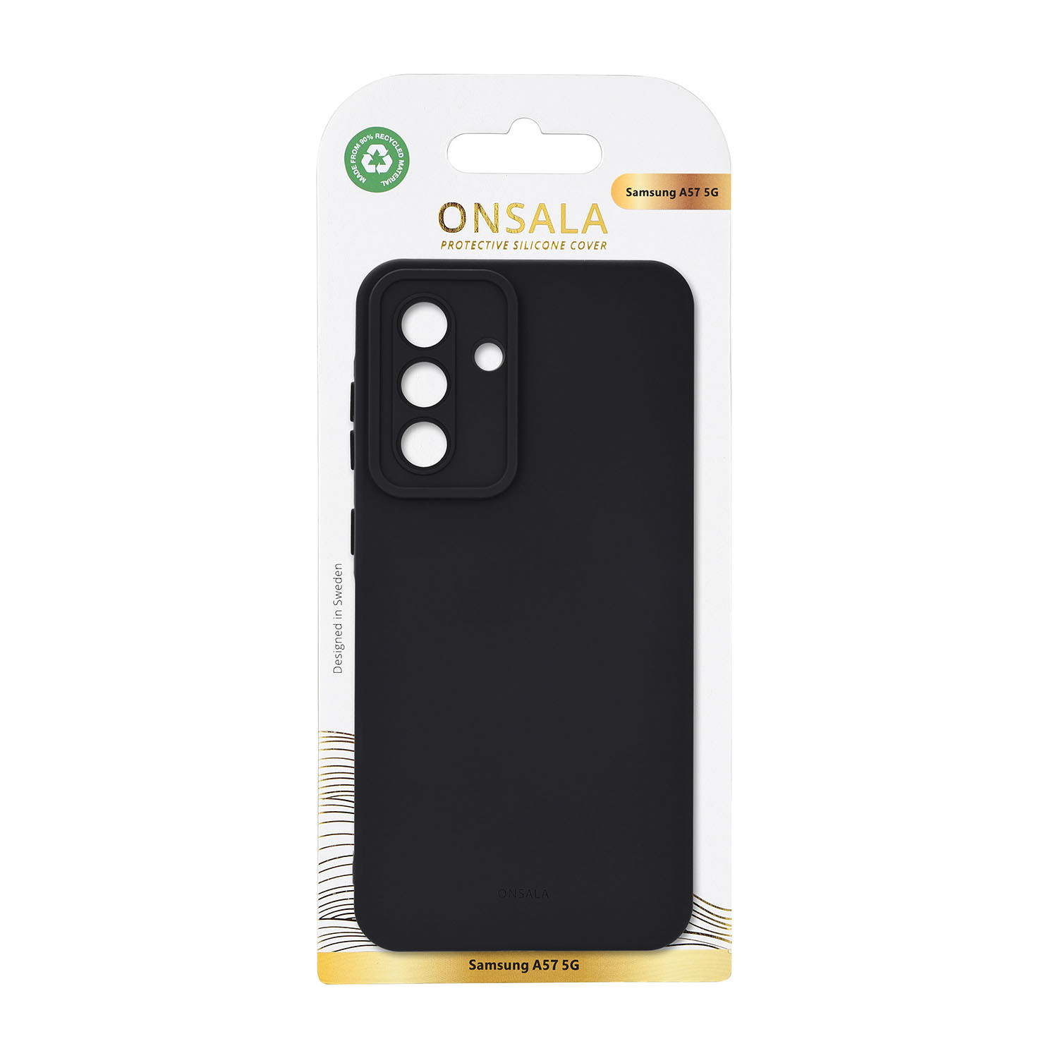 ONSALA Back Silicone Touch Recycled Samsung Galaxy A57 5G Black