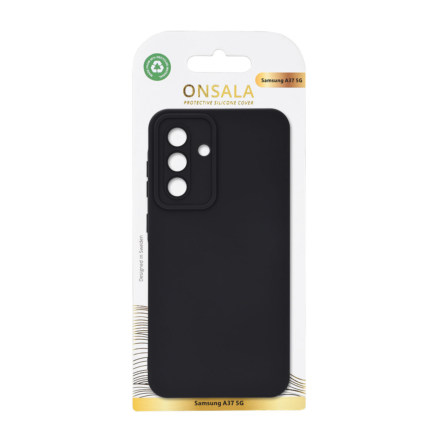 ONSALA Back Silicone Touch Recycled Samsung Galaxy A37 5G Black