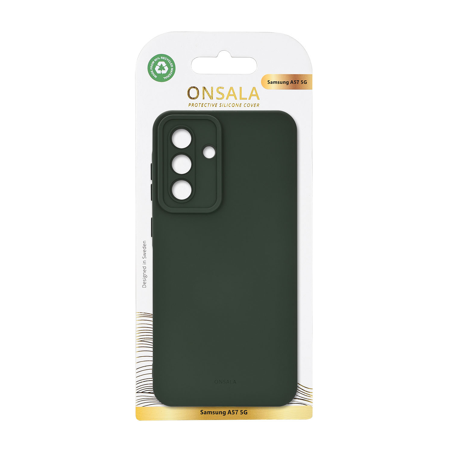 ONSALA Back Silicone Touch Recycled Samsung Galaxy A57 5G Olive Green