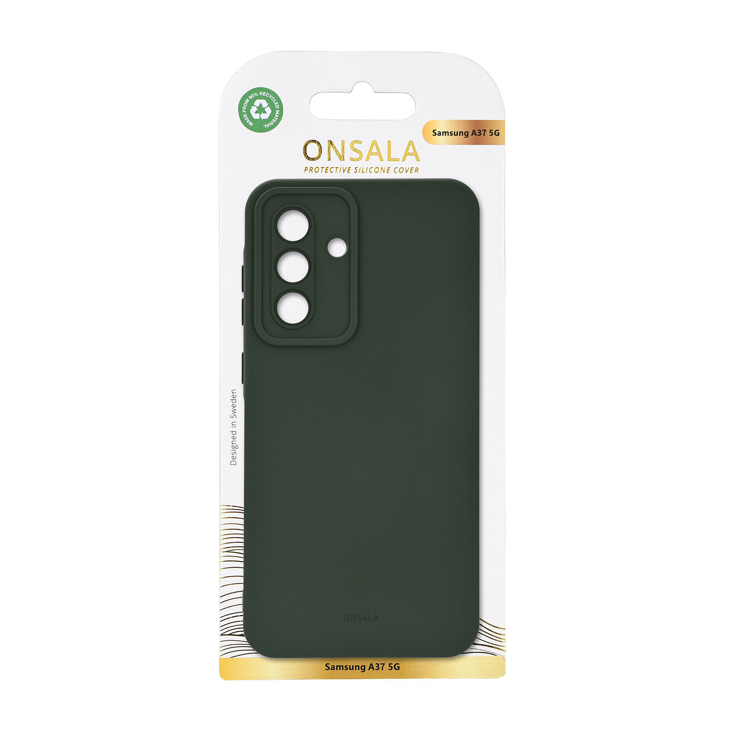 ONSALA Back Silicone Touch Recycled Samsung Galaxy A37 5G Olive Green