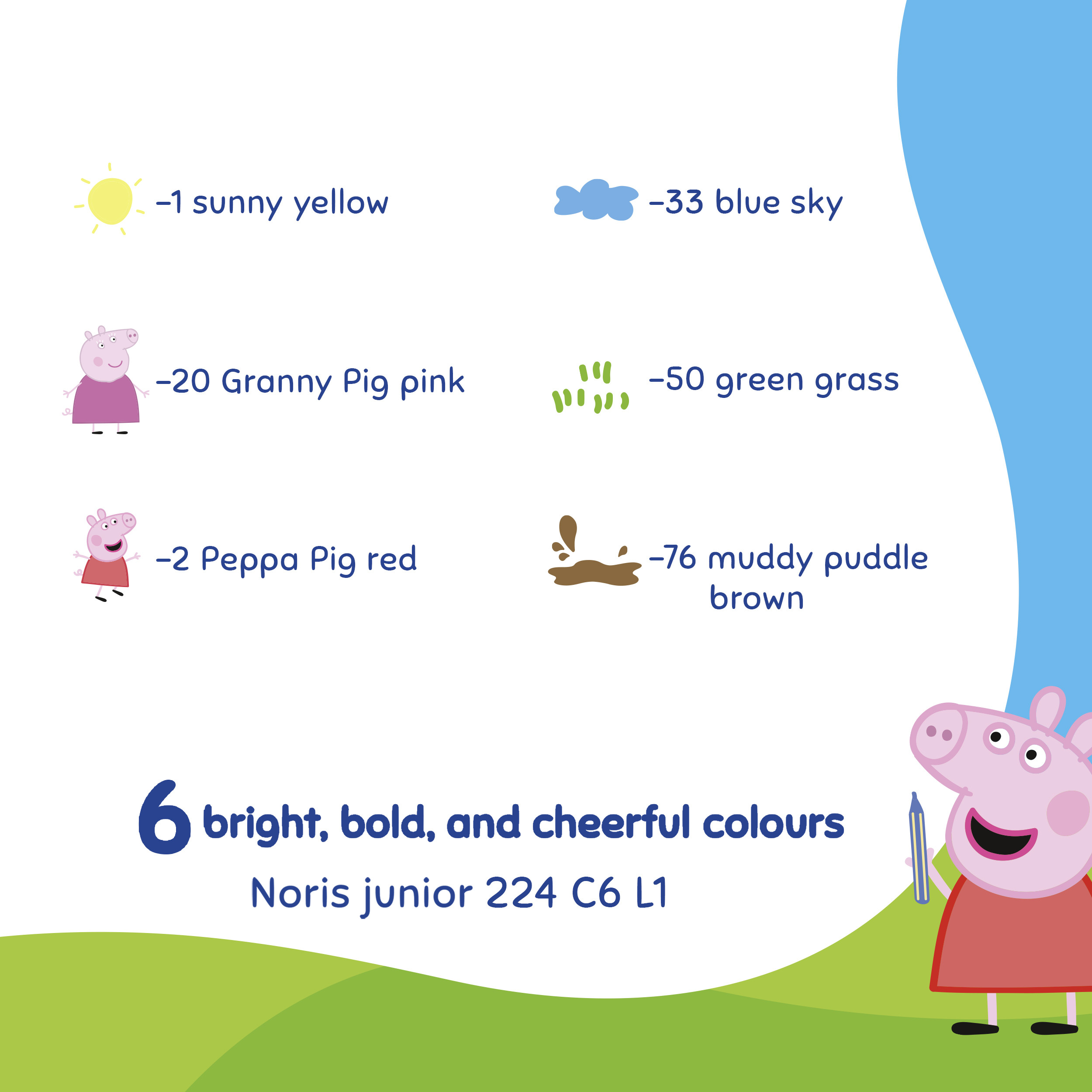 STAEDTLER Wax crayon Noris Junior Peppa Pig ass (6)