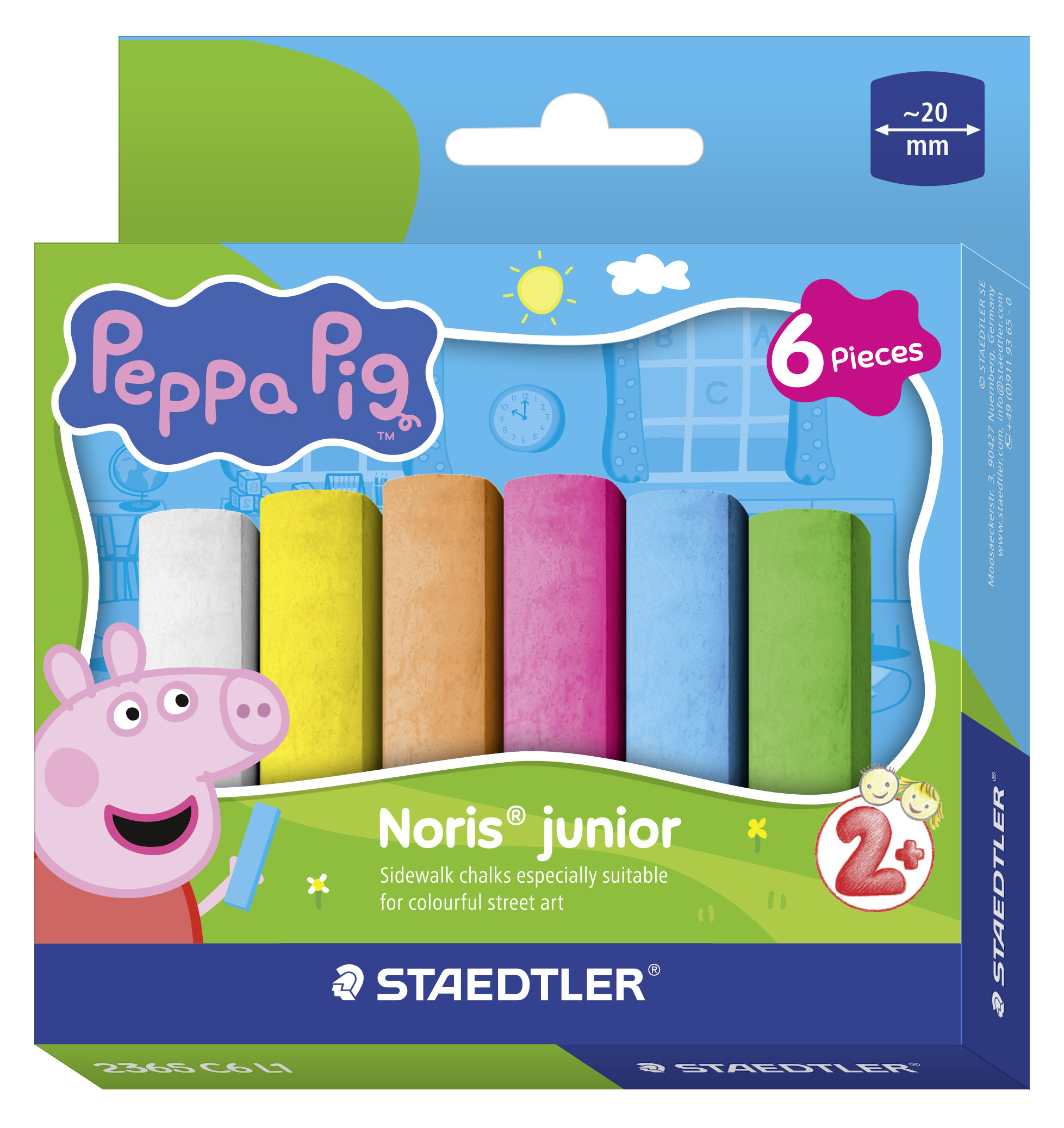 BildeSTAEDTLER Sidewalk chalk Noris junior Peppa Pig ass (6)