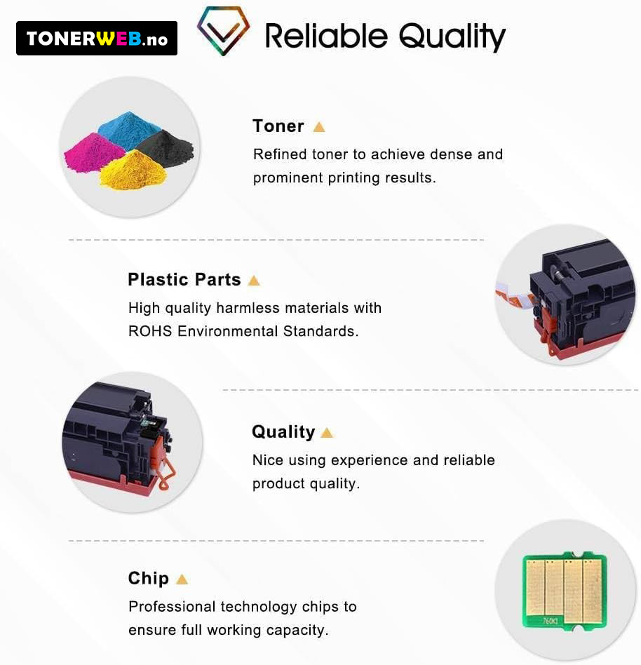 Tonerkassett, erstatter HP Gul 216A (850 sider) 