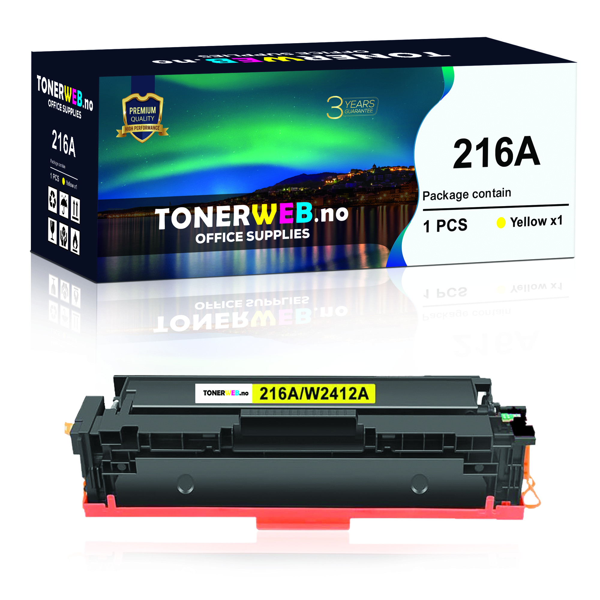 BildeTonerkassett, erstatter HP Gul 216A (850 sider) 