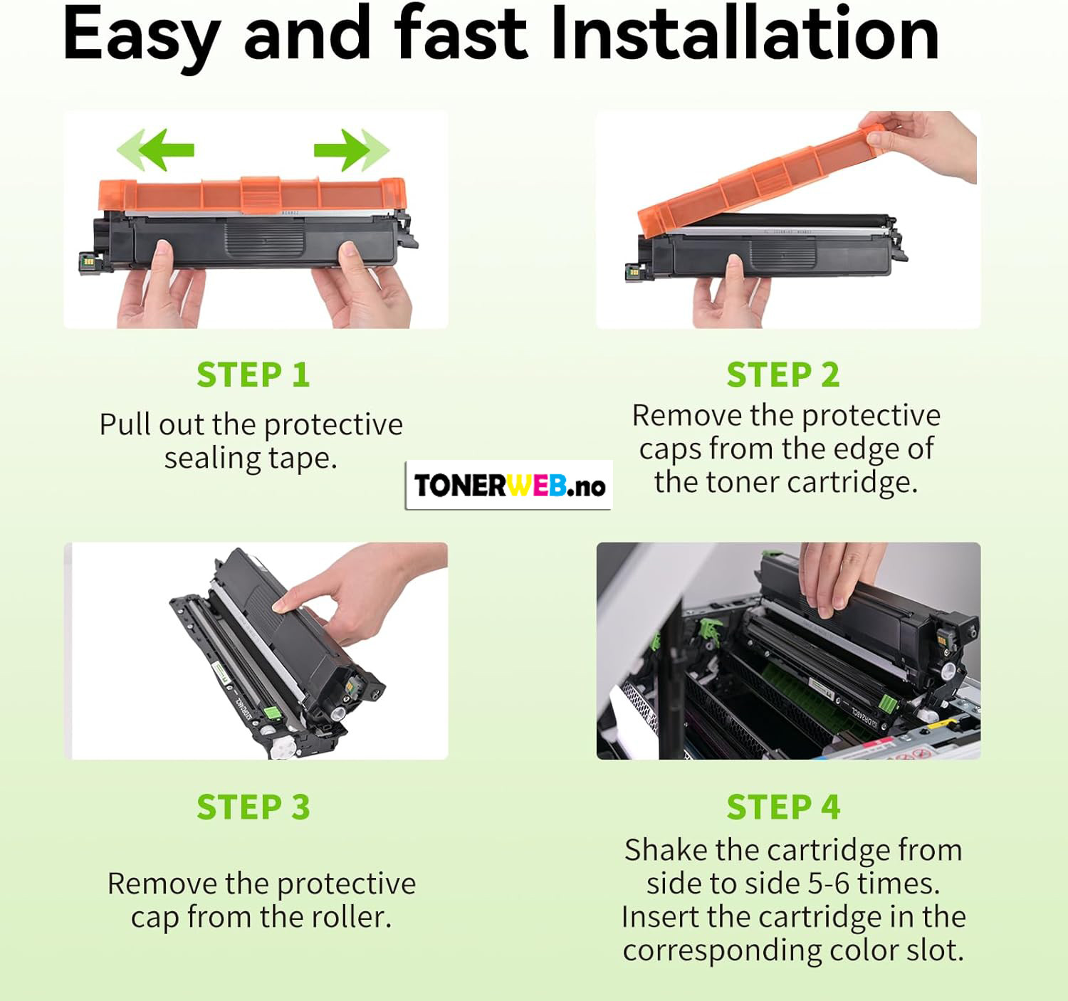 Tonerkassett, erstatter Brother Tn248Xlm Rød