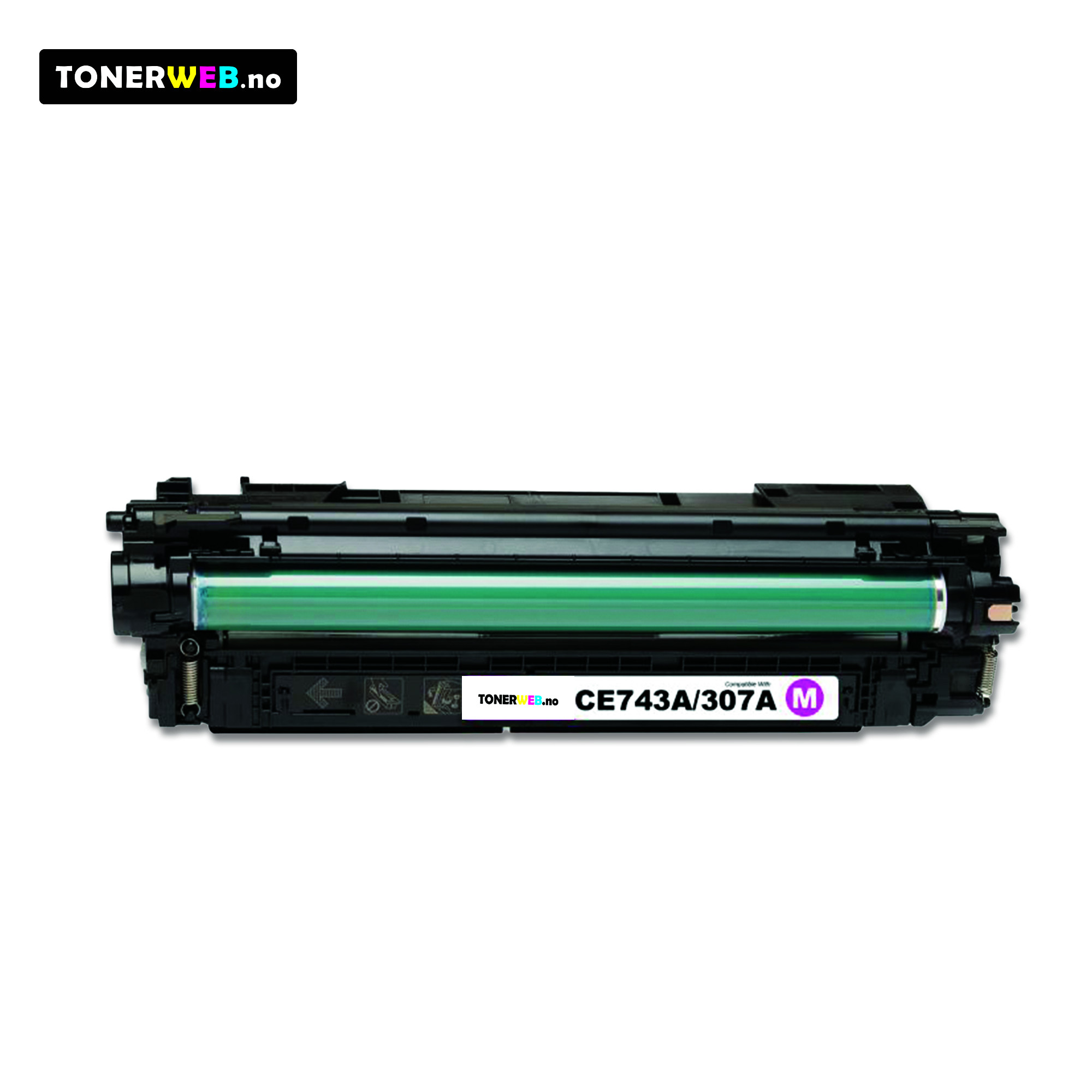 Tonerkassett, erstatter HP CE743A Magenta (7.300 sider) 