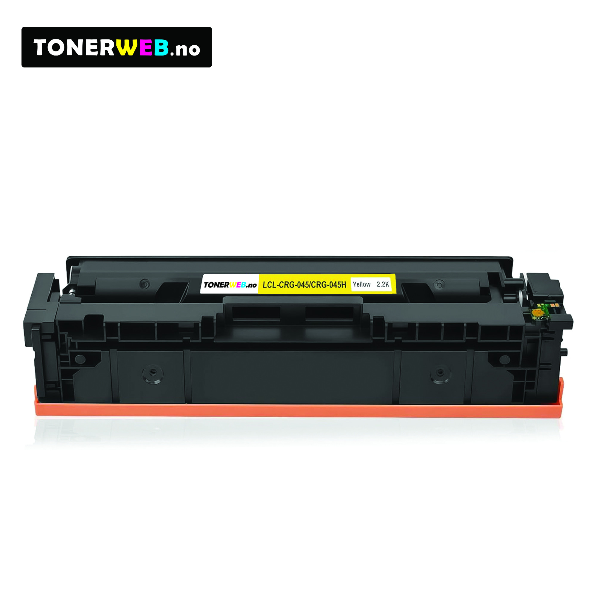 Tonerkassett, erstatter Canon 045H gul (2.200 sider) 