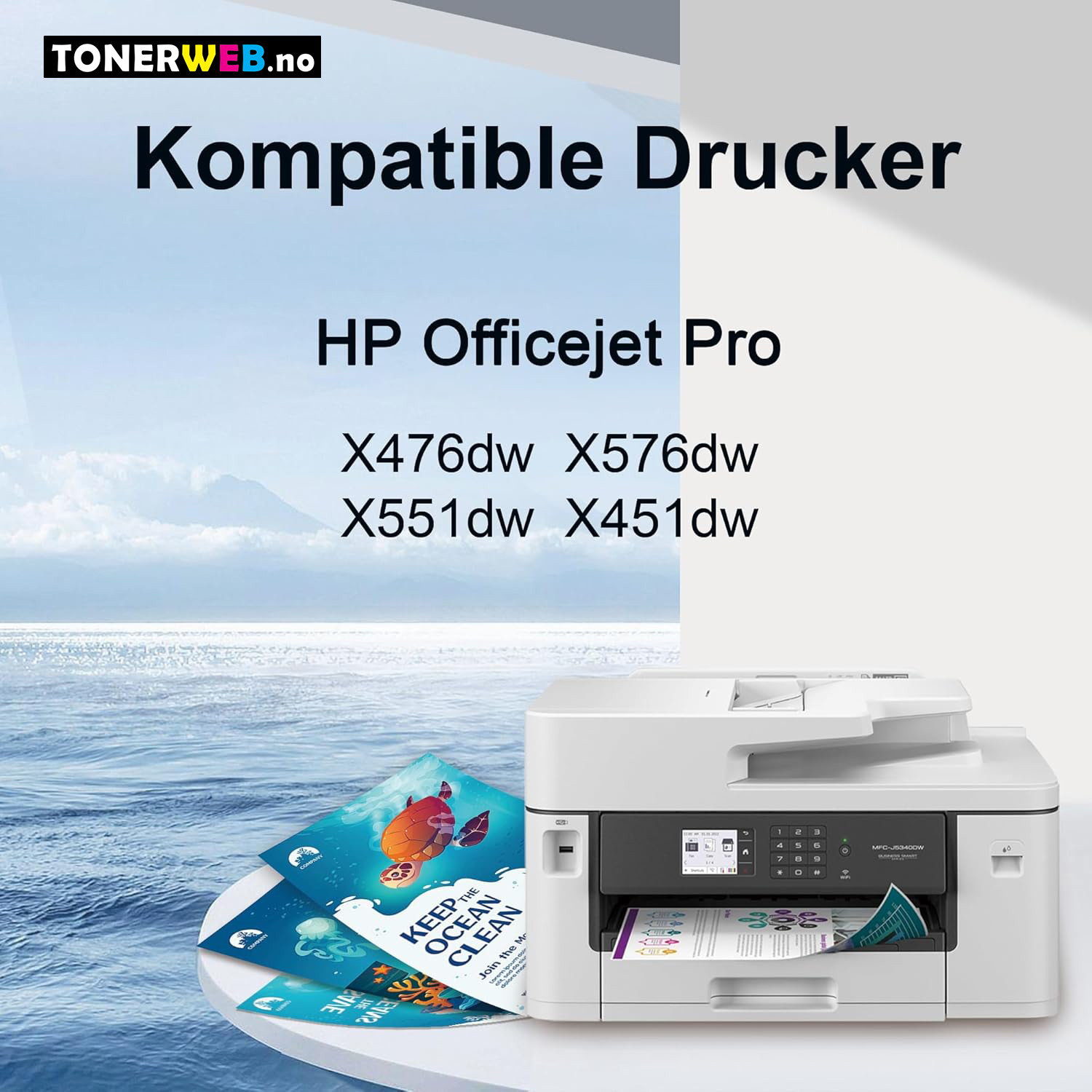 Blekkpatron, erstatter HP Cyan 971XL (110 ml)