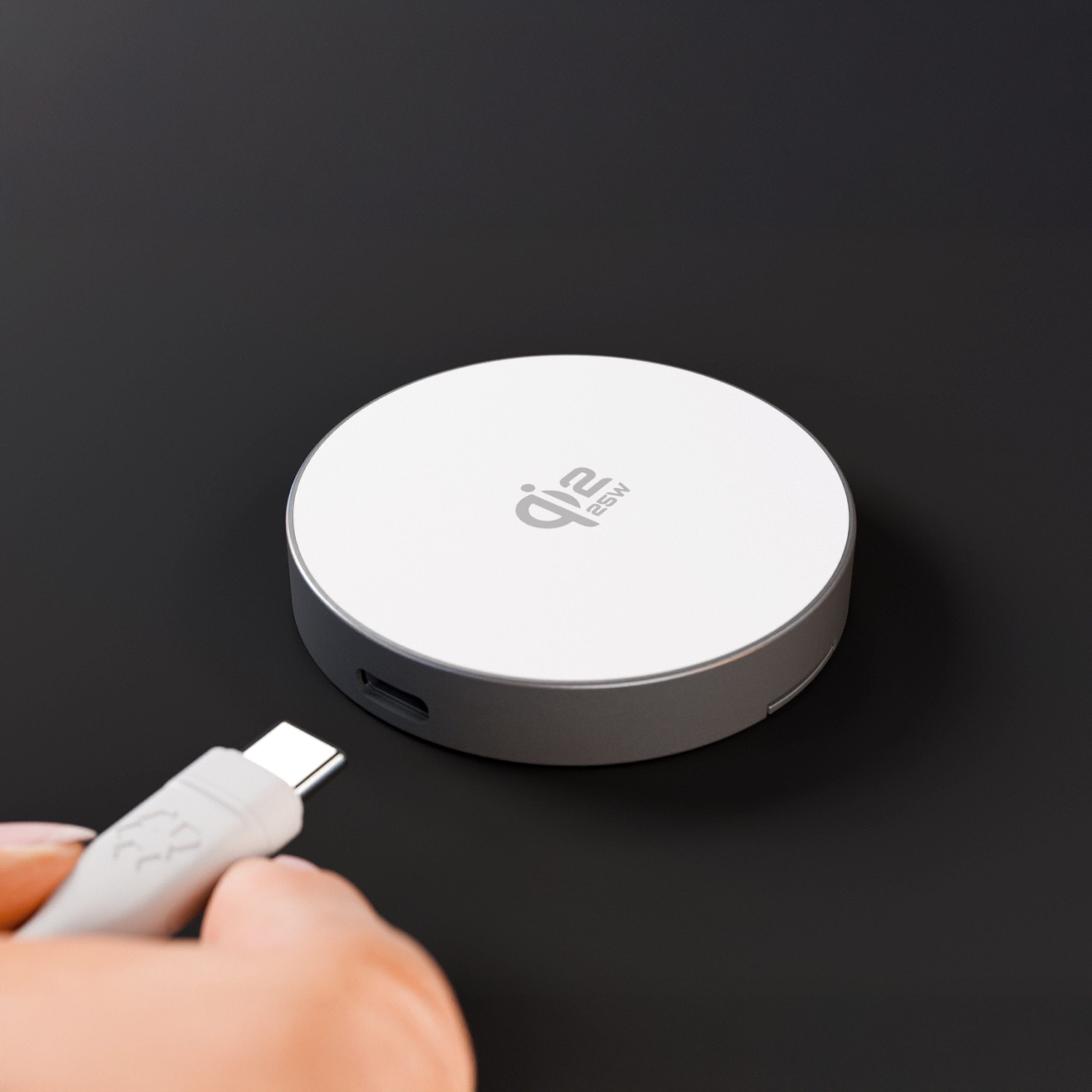 Wireless Magnetic Charger w/stand Qi2 25W ALU