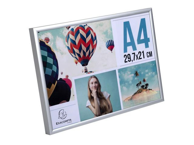 Ramme Exacompta A4 Aluminium